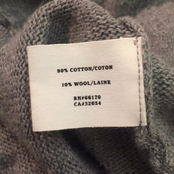 Anthro Sparrow Grey Sweater with Zipper Hoodie S - Picture 8 of 9